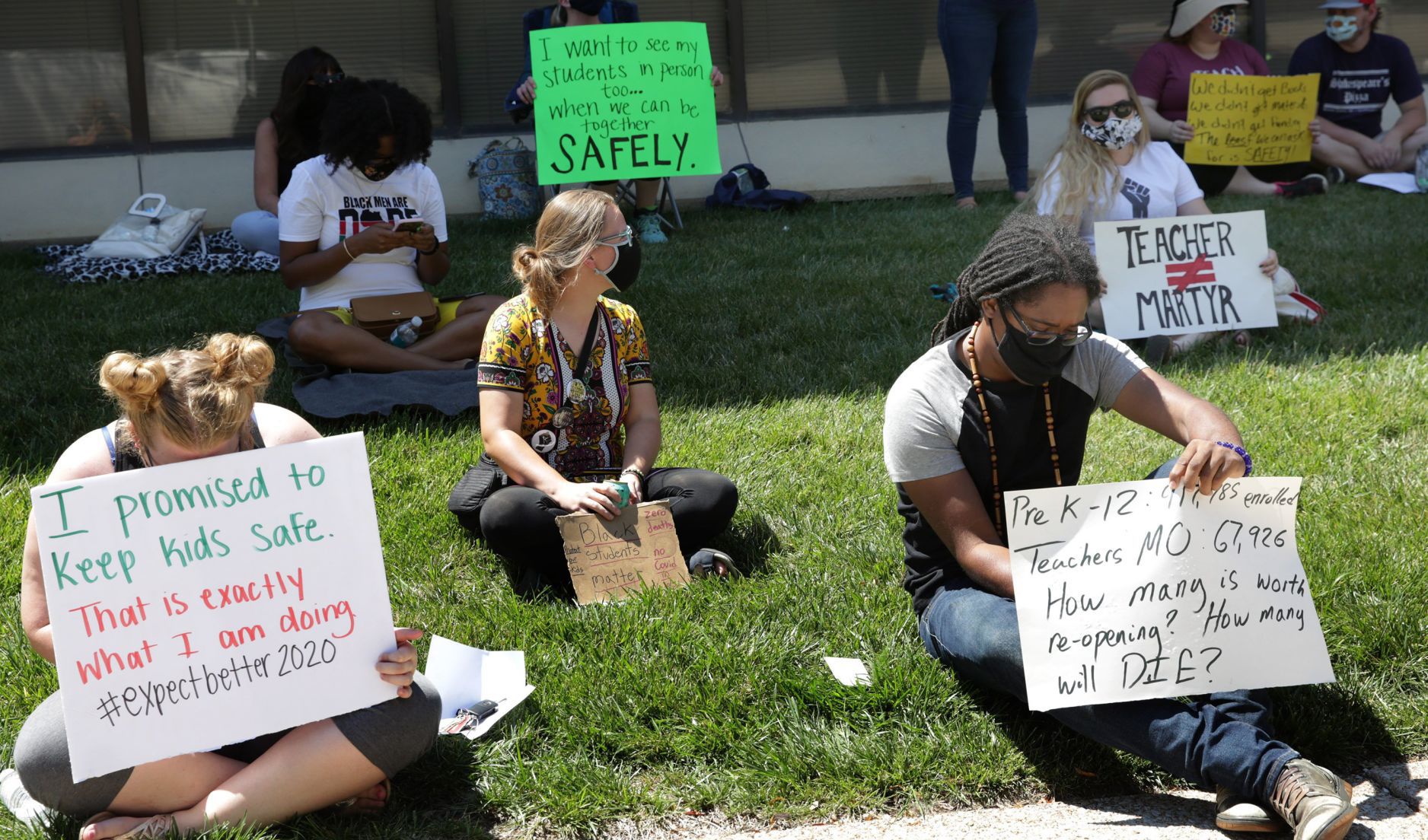 St. Louis Public School teachers hold sit-in